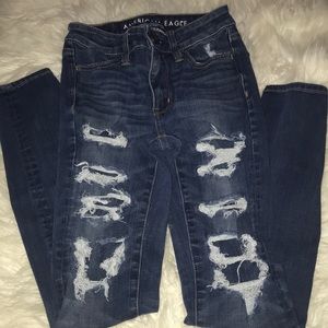 Super high waisted jegging American eagle jeans